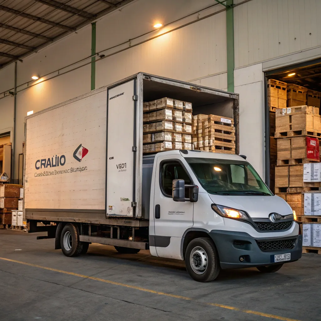 CYNVALIRO delivery truck loaded with materials